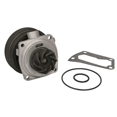 Abbildung von HEPU P1043 Wasserpumpe mit Doppelriemenscheibe, Keilrippenriemenscheibe inkl. Dichtungssatz, Dichtung mechanisch 1 teiliges Gehäuse