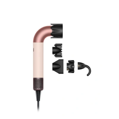 Abbildung von Dyson Haartrockner Supersonic r™ straight + wavy in Ceramic Pink/Roségold