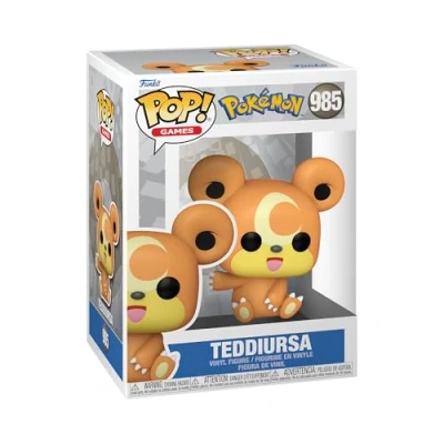 Abbildung von Funko POP! Games: Pokemon Teddiursa Vinyl Sammelfigur Geschenkidee Offizielle Handelswaren Spielzeug Für Kinder und Erwachsene Video Games Fans Modellfigur Sammler Display