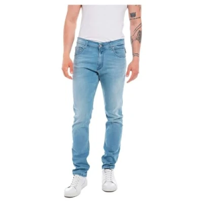 Abbildung von Replay Herren Jeans Mickym Slim Fit mit Power Stretch, Light Blue 010 (Blau), 34W / 30L
