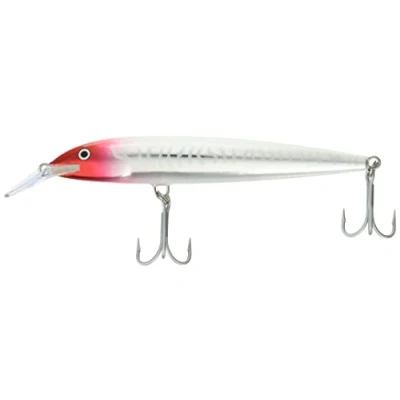 Abbildung von Rapala Floating Magnum Angelköder Angelzubehör aus Balsaholz Süßwasser Spinnköder Lauftiefe 2.7 3.3m Fischköder 14cm, 22g Hergestellt in Estland Red Head UV