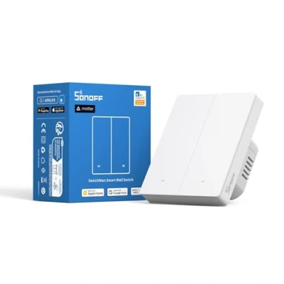 Abbildung von Sonoff smart wall switch M5 2C 80W Matter (2 Kanal, für Rahmen)