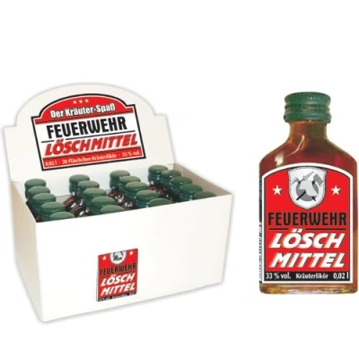 Abbildung von 20er Kräuterlikör Display 20 St kleine Schnäpse 2 cl Tlaschen für Männer (20er Box Löschmittel 50116)