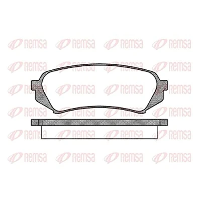 Abbildung von REMSA 0706.00 Bremsbelagsatz Hinterachse TOYOTA: Land Cruiser 200, 100, LEXUS: RX II, LX