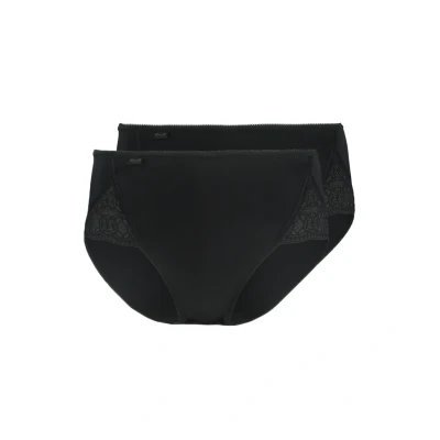 Abbildung von Sloggi Purse Sense LUX MAXI 2 PACK Slip, Damen, Größe: 42, Black