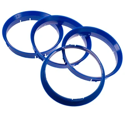 Abbildung von RKC Reifenstift 4X Zentrierringe blau Felgen Ringe Made in Germany, Maße: 76,0 x 74,1 mm