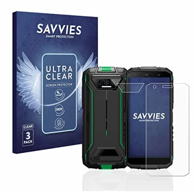Abbildung von Savvies 6 Stück Schutzfolie für Doogee S41 Pro (Display+Kamera) Displayschutz Folie Ultra Transparent