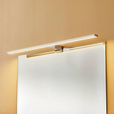 Abbildung von Briloner Leuchten LED Spiegelleuchte, Spiegellampe chrom, 780 Lumen, 4.000 Kelvin, IP44, Metall, 8 W, 600x103x36mm (LxBxH)
