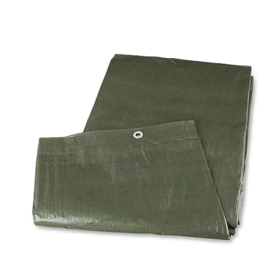 Abbildung von MIVOS Universelle Abdeckplane 4 x m Wasserdicht Gewebeplane 90 g/m² Grün Schimmelresistent Schutzplane Gartenplane mit Aluminiumösen für Gartenmöbel Boot Holz PP PE