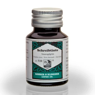 Abbildung von Rohrer &amp; Klingner schreibtinte, Smaragdgrün, 50 ml glazen