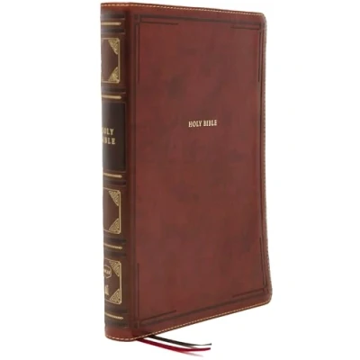 Abbildung von NKJV, Thinline Reference Bible, Large Print, Leathersoft, Brown, Red Letter, Comfort Print: Holy New King James Version