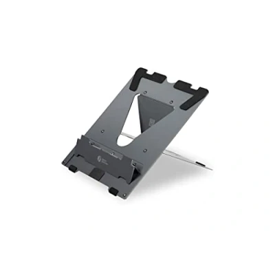 Abbildung von BakkerElkhuizen Ergo Q 160, Laptop Ständer, Schwarz, Dunkles Grau, Aluminium, Gummi, Stahl, 25,4 cm (10), 43,2 (17), 3 kg
