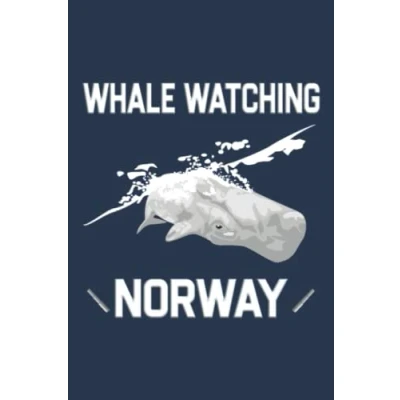 Abbildung von Whale Watching Norway / Wale Beobachten Norwegen: Notizbuch (6“ x 9“ DinA5) 120 linierte Seiten Personalisiertes Tagebuch mit elegantem Pottwal Motiv als Geschenk zu allen Anlässen