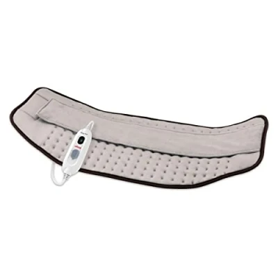 Abbildung von Ufesa Flexy Heat LM Complex Elektrisches Wärmekissen, ergonomisch, 29 x 69, 100 W, Mikrofaser, ultraweich, 3 Temperaturstufen, automatische Abschaltung, Grau