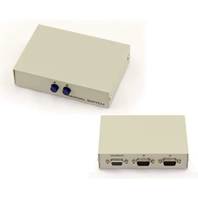 Abbildung von KALEA INFORMATIQUE Serielle RS232 Freigabebox RS 232 Switch mit 2 Anschlüssen. Umkehrbar, Eingänge auf 1 Ausgang ODER Eingang Ausgänge.
