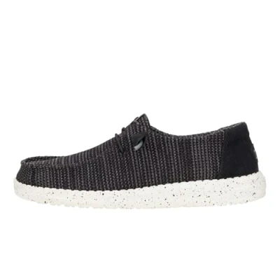 Abbildung von Heydude Wendy Stretch SOX Sportlicher Schnürer, Damen, Größe: 38, Black white Kunststoff/textil