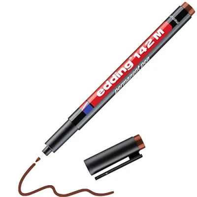 Abbildung von 10 x edding Permanent Pen 142 M 1mm braun
