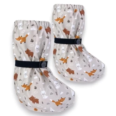 Abbildung von HECKBO Baby Füßlinge wasserdicht mit Vlies Futter verschiedene Motive Babystiefel
