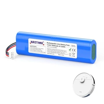 Abbildung von NASTIMA 14,8V 3200mAh 47,36Wh Li Ion Akku Kompatibel mit Ecovacs Deebot N8, N8 Pro, N8+, N5, T5 Neo, Ozmo 900, 920, 930 Ersatzakku BMS
