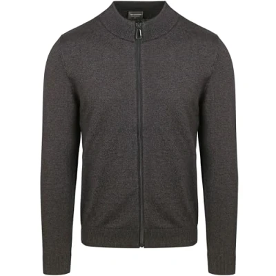 Abbildung von NO Excess Timeless Basics Twotone Strickjacke, Herren, Größe: XXL, Dark gray