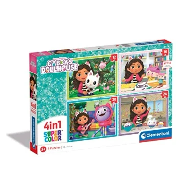 Abbildung von Clementoni Gabby&#039;s Dollhouse Puzzles 4 in 1