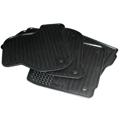 Abbildung von Skoda DCC600002A Gummi Fußmatten 4X Gummimatten Original Allwettermatten schwarz mit Schriftzug