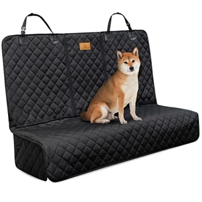 Abbildung von AMZPET Hundedecke Auto Rückbank rutschfeste, Kratzfeste &amp; Wasserfeste Hunde Autodecke Rückbank, Autoschondecke Hund Rücksitz, Schonbezug, Isofix Geeignet (133 cm x 45 cm)