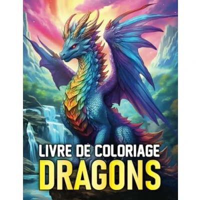Abbildung von LIVRE DE COLORIAGE DRAGONS POUR ADULTES. MAGIE ET FANTAISIE: PLEINE CONSCIENCE ANTI STRESS