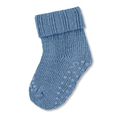 Abbildung von Sterntaler Abskrabbel Socken für Kinder, Größe: 17/18, Mittelblau