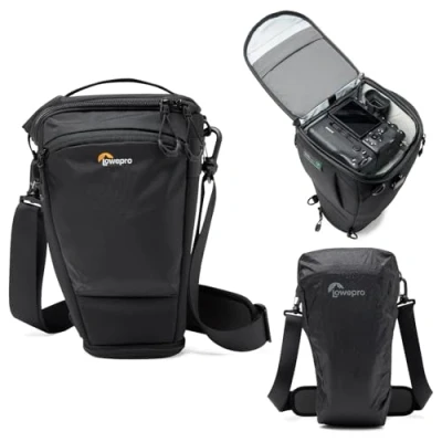 Abbildung von Lowepro ProTactic TLZ 75 Pro AW III Toploader Camera Bag, Case for DSLR, Mirrorless, Volume 6L,Dim: 37x14x16cm Cameras w/Lens Attached, Modular Shoulder Photographer/Videographer