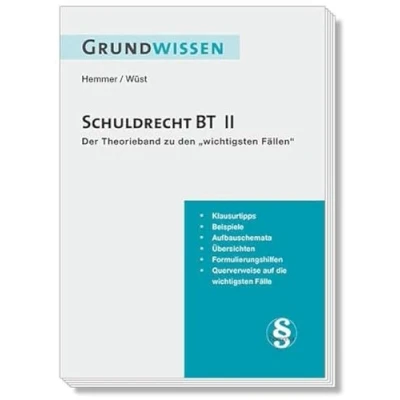 Abbildung von 10500 Skript Grundwissen Zivilrecht Schuldrecht BT II: Der Theorieband zu &quot;Die 51 wichtigsten Fälle BT&quot;: den Fällen (Skripten Zivilrecht)