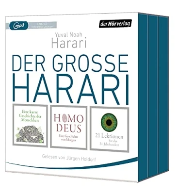Abbildung von der große Harari: Eine kurze Geschichte Menschheit Homo Deus 21 Lektionen für das 21. Jahrhundert