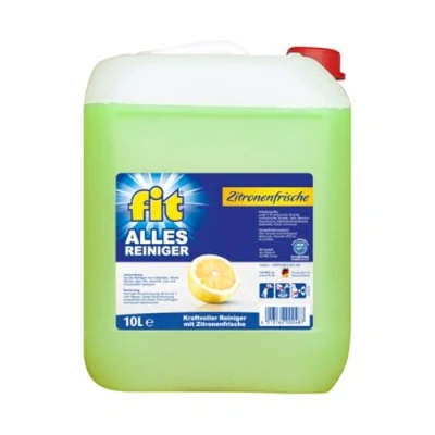Abbildung von fit Allesreiniger 10 Liter Kanister für strahlende Sauberkeit gegen Schmutz, Fett und schlechte Gerüche Zitronenfrische