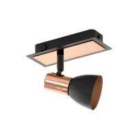 Abbildung von Eglo 94584 Spot LED BARNHAM schwarz, kupfer, GU10 max. 1X3,3W