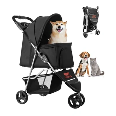 Abbildung von VEVOR Hundewagen Tierbuggy faltbar Klappbarer Buggy Hundebuggy bis 16kg