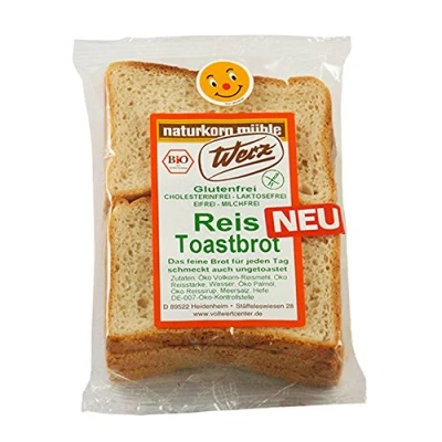Abbildung von Werz Reis Toastbrot glutenfrei 250 g 4er Pack