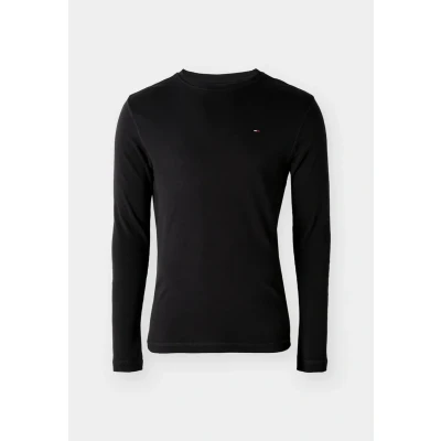 Abbildung von Tommy Jeans Herren Tjm Original Rib Longsleeve Tee Dm0dm04409 Langarm Strickoberteile, Schwarz, M EU