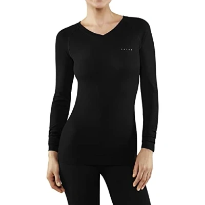 Abbildung von Falke Light FOR WARM TO COLD Conditions Unterhemd/shirt, Damen, Größe: Medium, Black