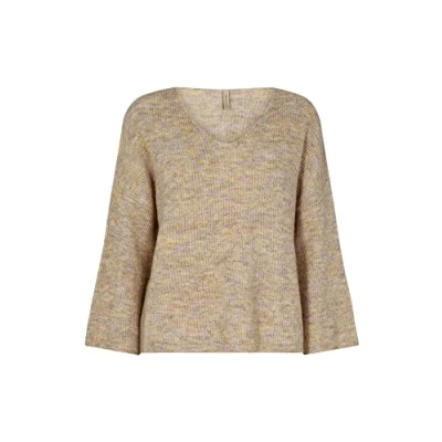Abbildung von Soyaconcept Women&#039;s SC Jackie 1 Damen Pullover, Weiss Melange, Large