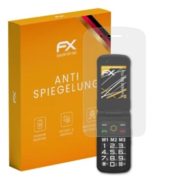 Abbildung von atFoliX Panzerfolie kompatibel mit AGM M8 Flip Schutzfolie, entspiegelnde und stoßdämpfende FX Folie (3X)
