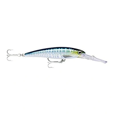 Abbildung von Rapala X Rap Magnum Angelköder Angelzubehör mit großer Tauchschaufel Salzwasser Spinnköder Lauftiefe 6m Fischköder 14cm, 46g Hergestellt in Estland Silver Blue