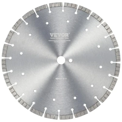 Abbildung von VEVOR Diamant Sägeblatt Beton Nass/Trocken Gewellte Zähne 35cm