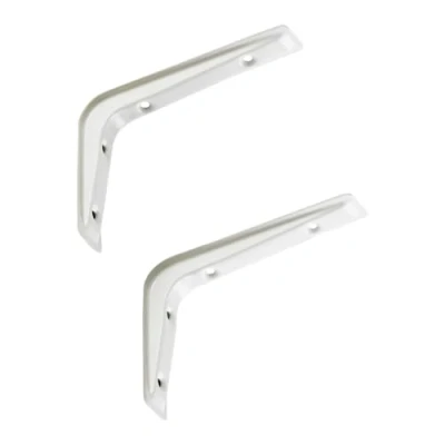 Abbildung von SO TECH® Wandregalhalter Regalkonsole RK15 Regalwinkel Regalträger Wandkonsole, Regalhalterung weiß 121 x 83 mm, 2 Stück