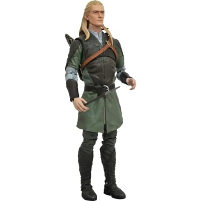 Abbildung von Diamond Select Toys Actionfigur Herr der Ringe, (Deluxe Action Figur ca. 18 cm), mit Zubehör und Diorama Base