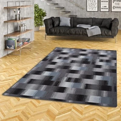 Abbildung von Snapstyle Designteppich Designer Velour Teppich Mystic Karo, Eckig, Höhe: 6 mm
