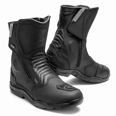 Abbildung von OZONE MOTO Rapid Motorradstiefel Herren und Damen PU Leder Hipora Membran Zwei Lange Reißverschlüsse Verstärkte Zehen, Fersen Knöchel Doppel Dreifachnähte