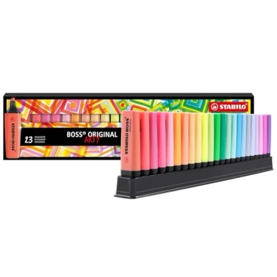 Abbildung von STABILO Marker BOSS Textmarker ARTY 2+5 mm 23er Tischset