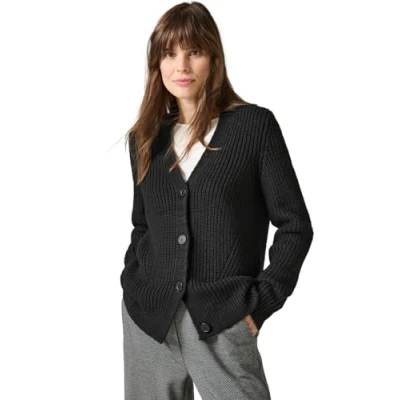 Abbildung von Cecil GROB Strickjacke, Damen, Größe: XXL, Schwarz