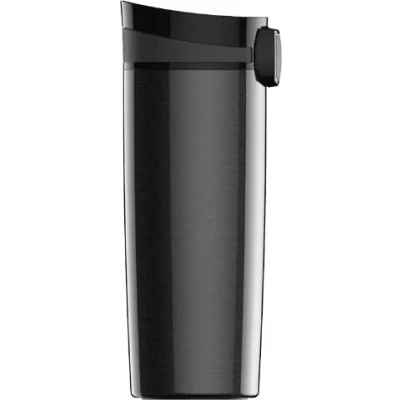 Abbildung von SIGG Miracle Black Thermobecher (0.47 L), schadstofffreier und isolierter Kaffeebecher, auslaufsicherer Coffee to go Becher aus Edelstahl, 1 Stück (1er Pack)