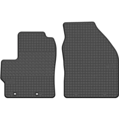 Abbildung von edecor Gummifussmatten Automatten Gummimatten Gummi Fußmatten für Toyota Yaris IV Hybrid ab Bj. 2020 VORNE
